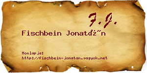 Fischbein Jonatán névjegykártya